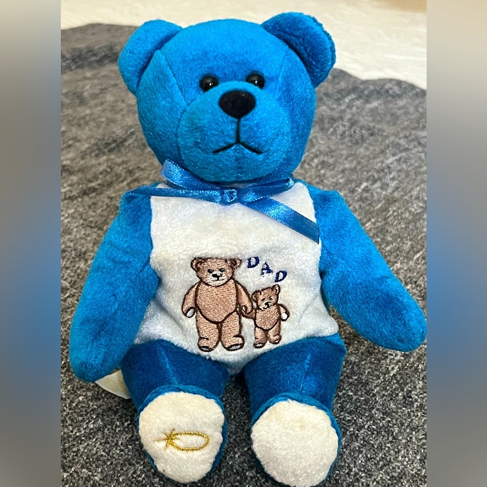 Holy Bears 2002 VTG Stuffed 9" The God Bless Dad Bear